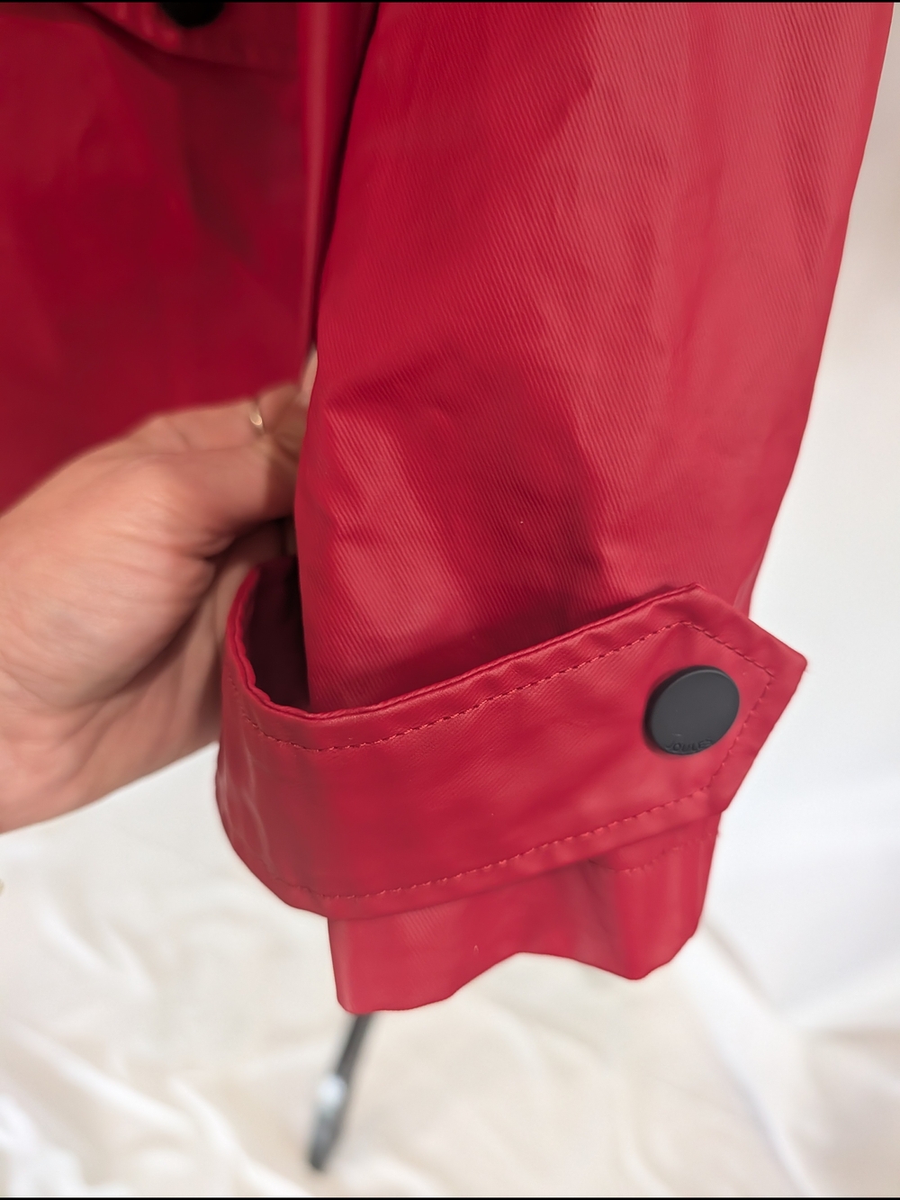 Joules Red Waterproof Rain Jacket Hooded Coat Women's Size 10 Excellent Conditio - Picture 5 of 8
